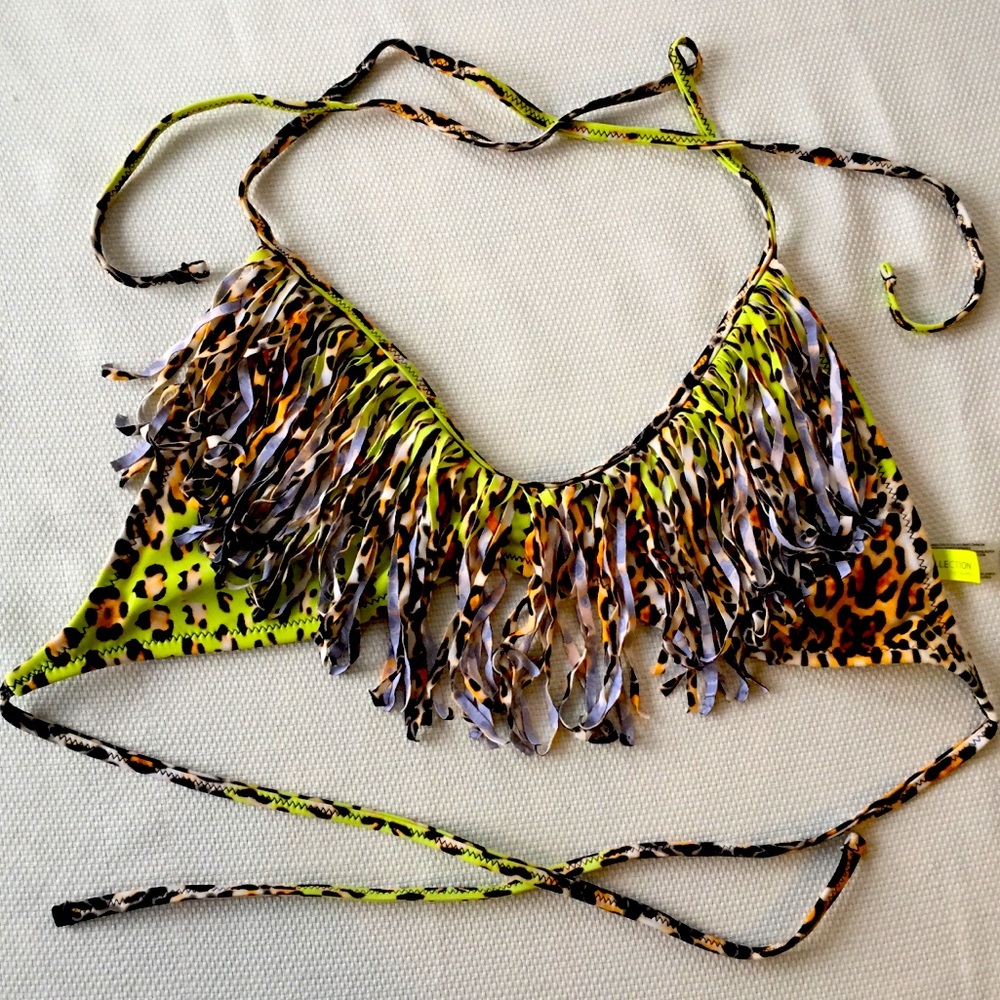 Fringe bikini top